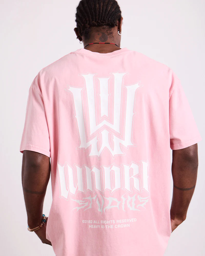 Wndrr Black Bleach Box Fit Tee