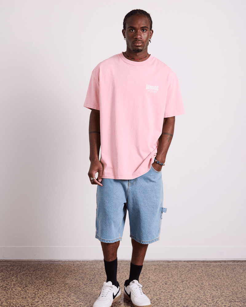 Wndrr Black Bleach Box Fit Tee