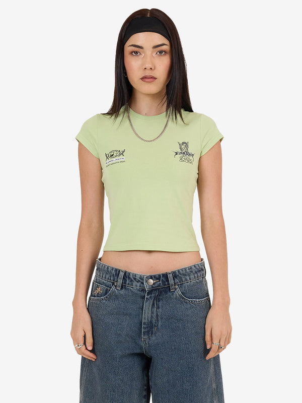 Worship Logorama Cap Sleeve Tee