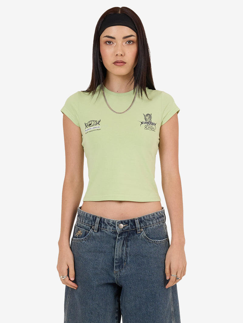 Worship Logorama Cap Sleeve Tee