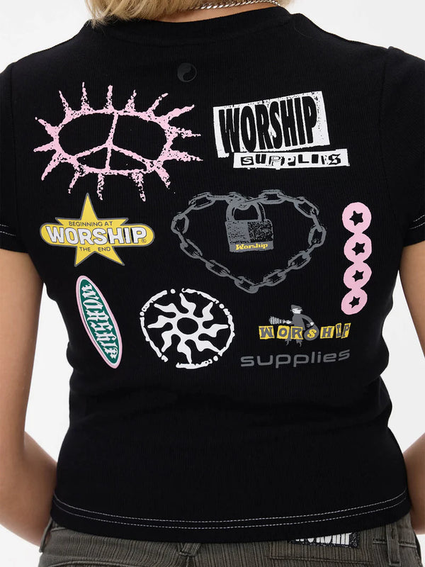 Worship Logo Fever Slim Fit Tee