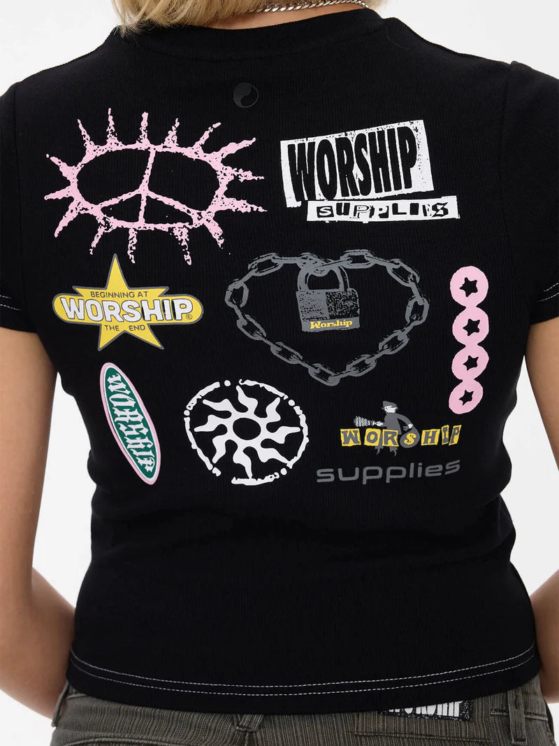 Worship Logo Fever Slim Fit Tee