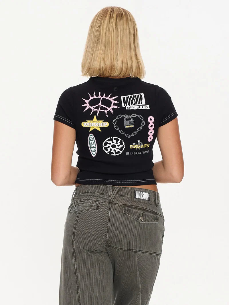 Worship Logo Fever Slim Fit Tee