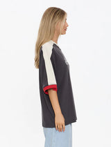 Thrills Speed Kills V Neck Oversized Tee