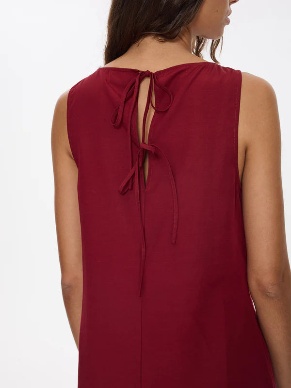 thrills red dress THRILLS - SCARLETT KNIT HALTER DRESS