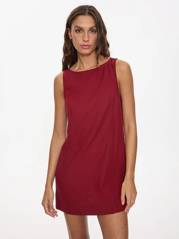 thrills red dress Zinnia Bias Dress in Red