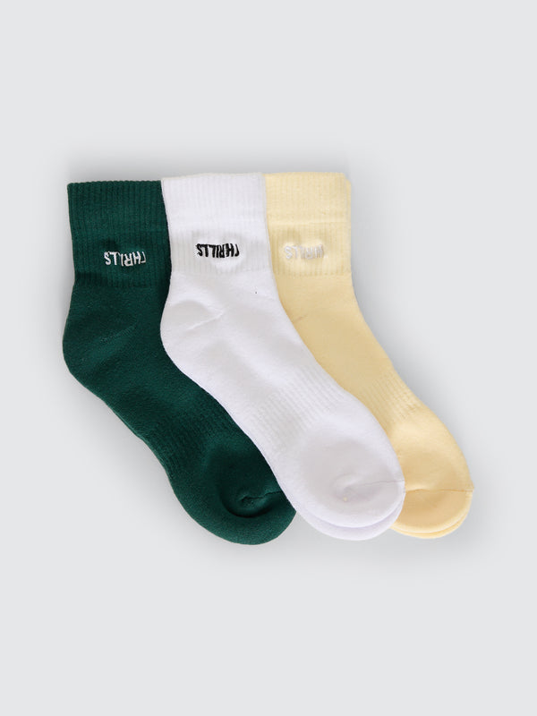 Thrills Minimal Thrills 3 Pack Sock