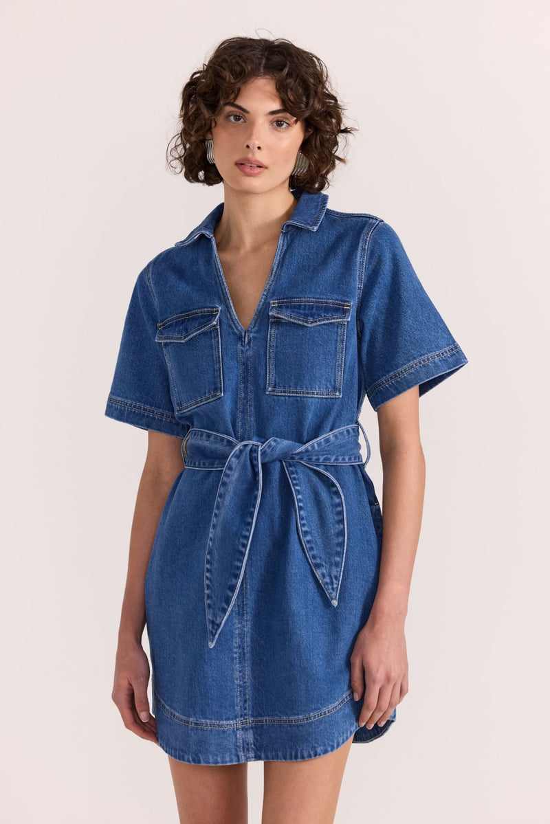 Staple The Label Brooks Denim Mini Dress