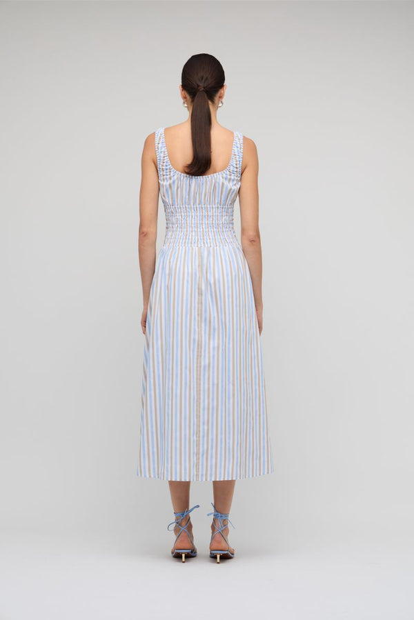 Staple The Label Marcella Shirred Midi Dress
