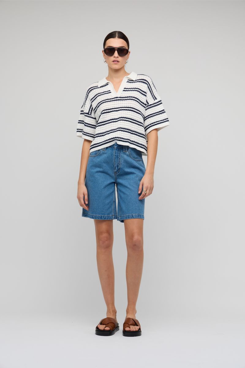 Staple The Label Solstice Knit Polo Top