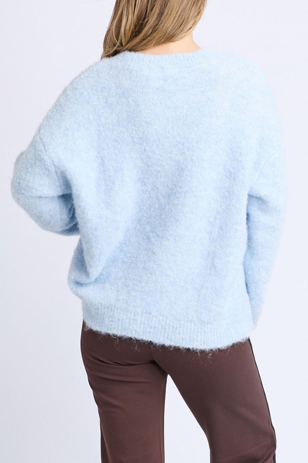 Foxwood Flint Knit Crew