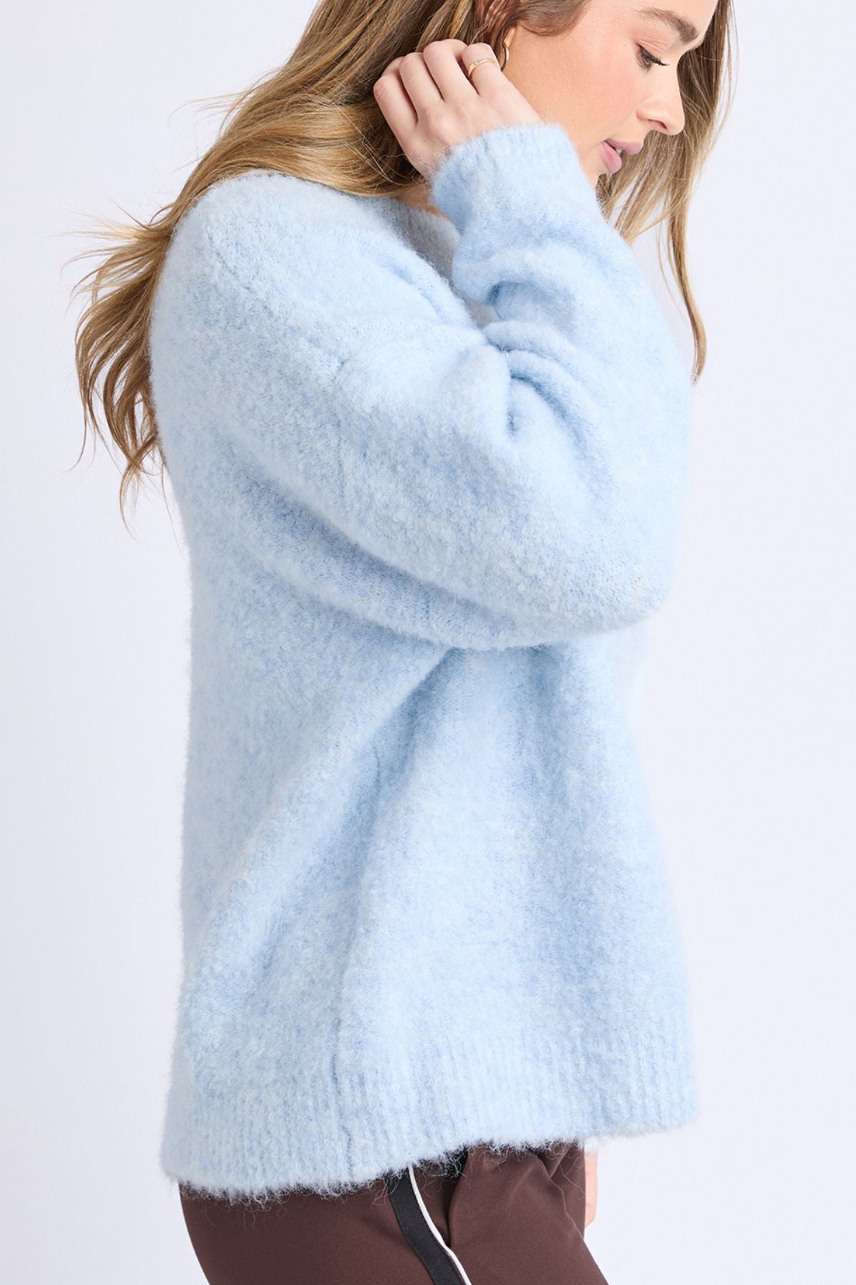 Foxwood Flint Knit Crew