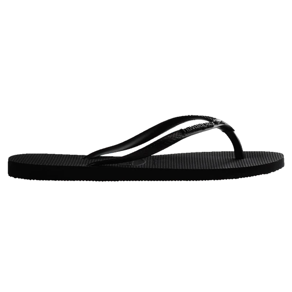 Havaianas Slim Metal Logo Crystal Thongs