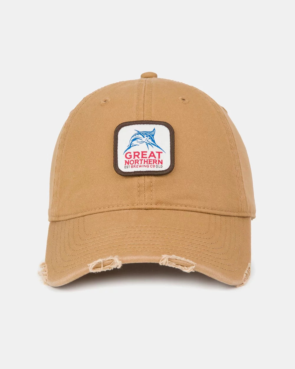 American Needle Great Northern Front Patch Distressed Ball Park Cap
