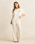 Rhythm Linen Whip Stich Wide Leg Pant