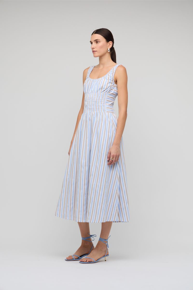 Staple The Label Marcella Shirred Midi Dress