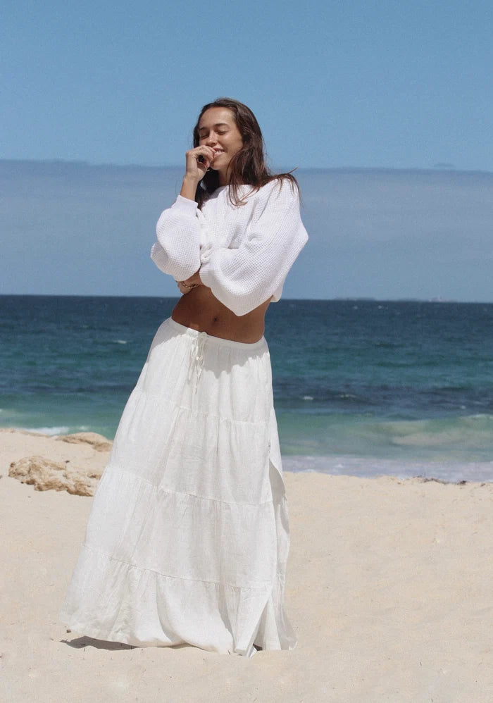 Rhythm Classic Tiered Maxi Skirt