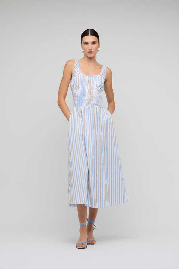 Staple The Label Marcella Shirred Midi Dress