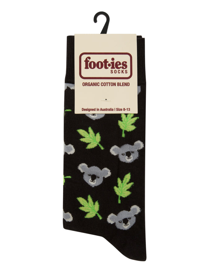 Footies Surfing Roos And Koalas Organic Cotton Sock