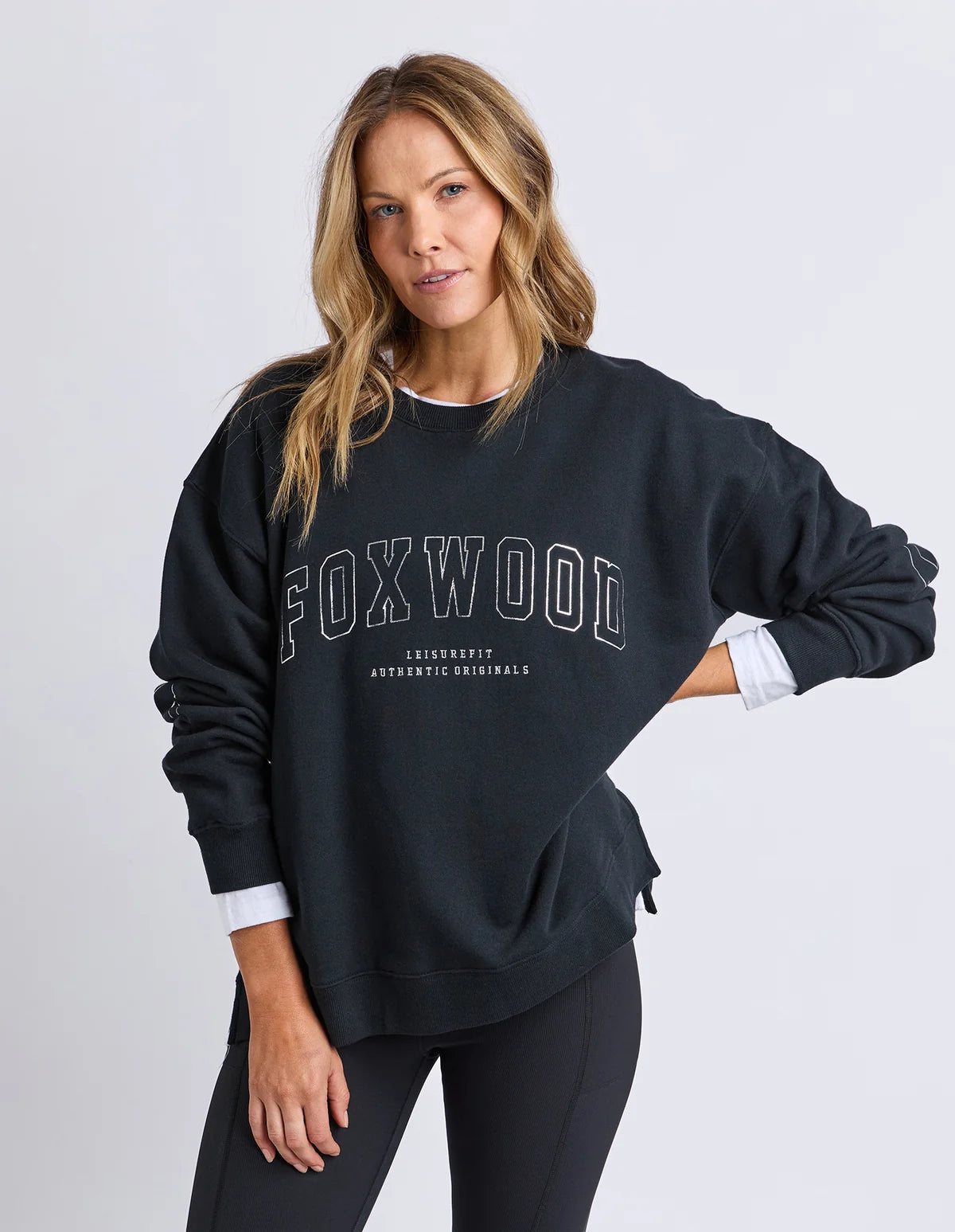 Foxwood Metallic Interval Crew