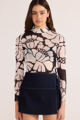 Minkpink Persephone Mesh Skivvy Top