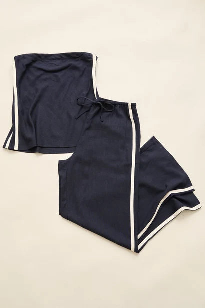 Rhythm Contrast Linen Trackpant