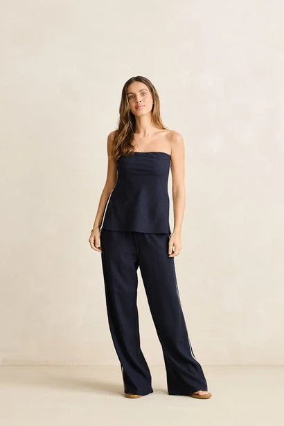 Rhythm Contrast Linen Trackpant