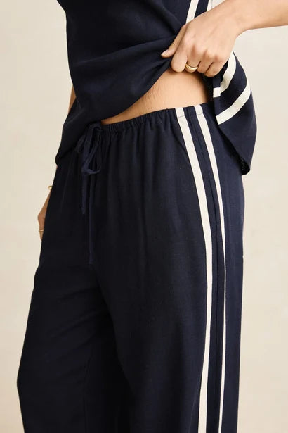 Rhythm Contrast Linen Trackpant