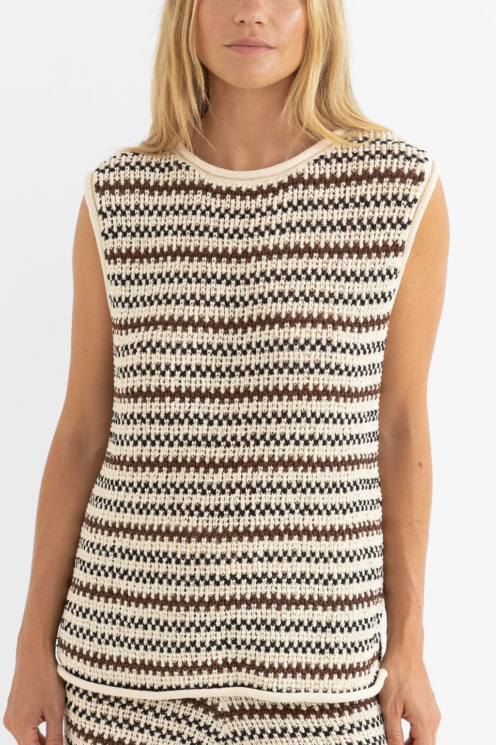 Rhythm Tami Stripe Knit Longline Tank