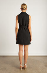 Winnie & Co Double Breasted Front Pocket Blazer Dress