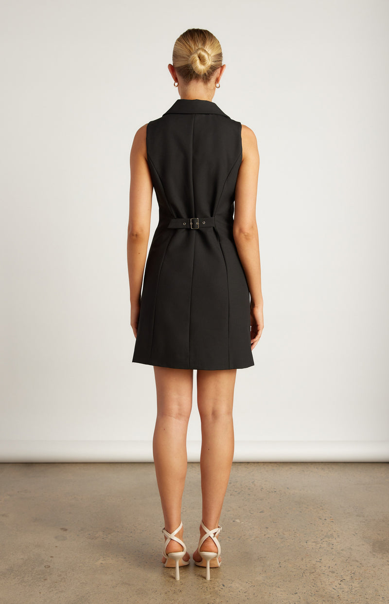 Winnie & Co Double Breasted Front Pocket Blazer Dress