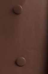 Winnie And Co Faux Leather Double Breasted Longline Trench Coat