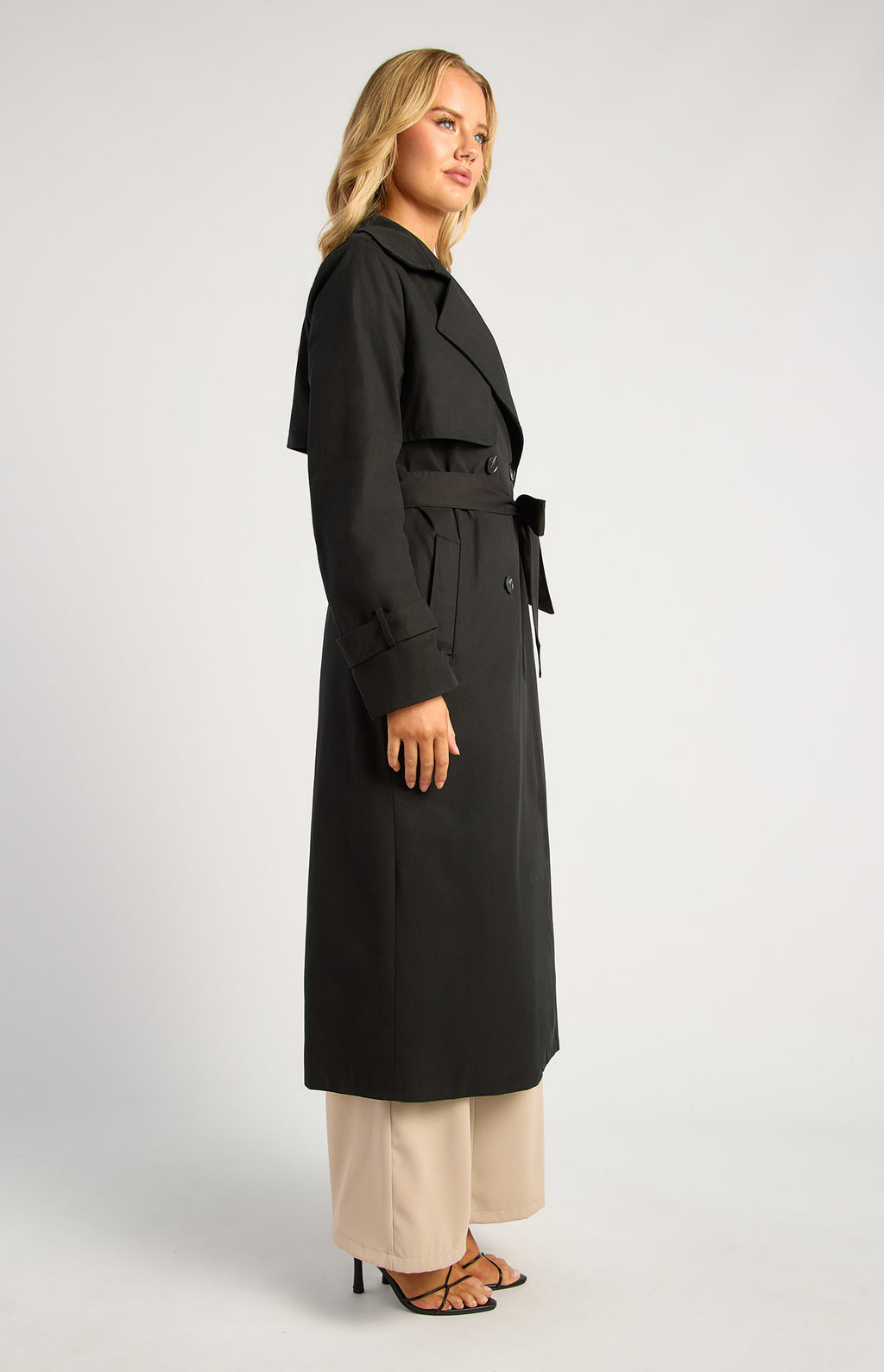 Style State Long Lined Collared Trench Coat