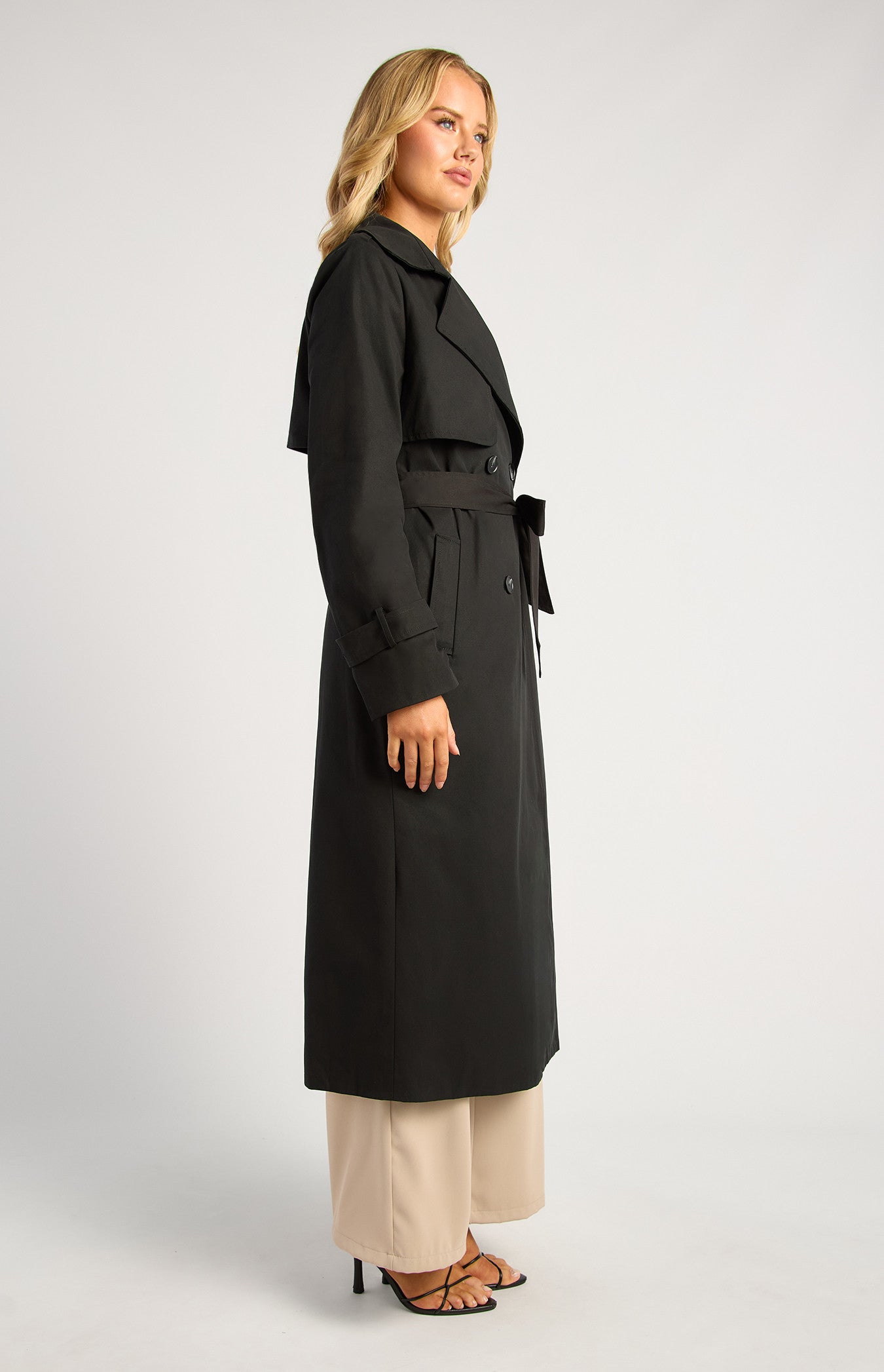 Style State Long Lined Collared Trench Coat