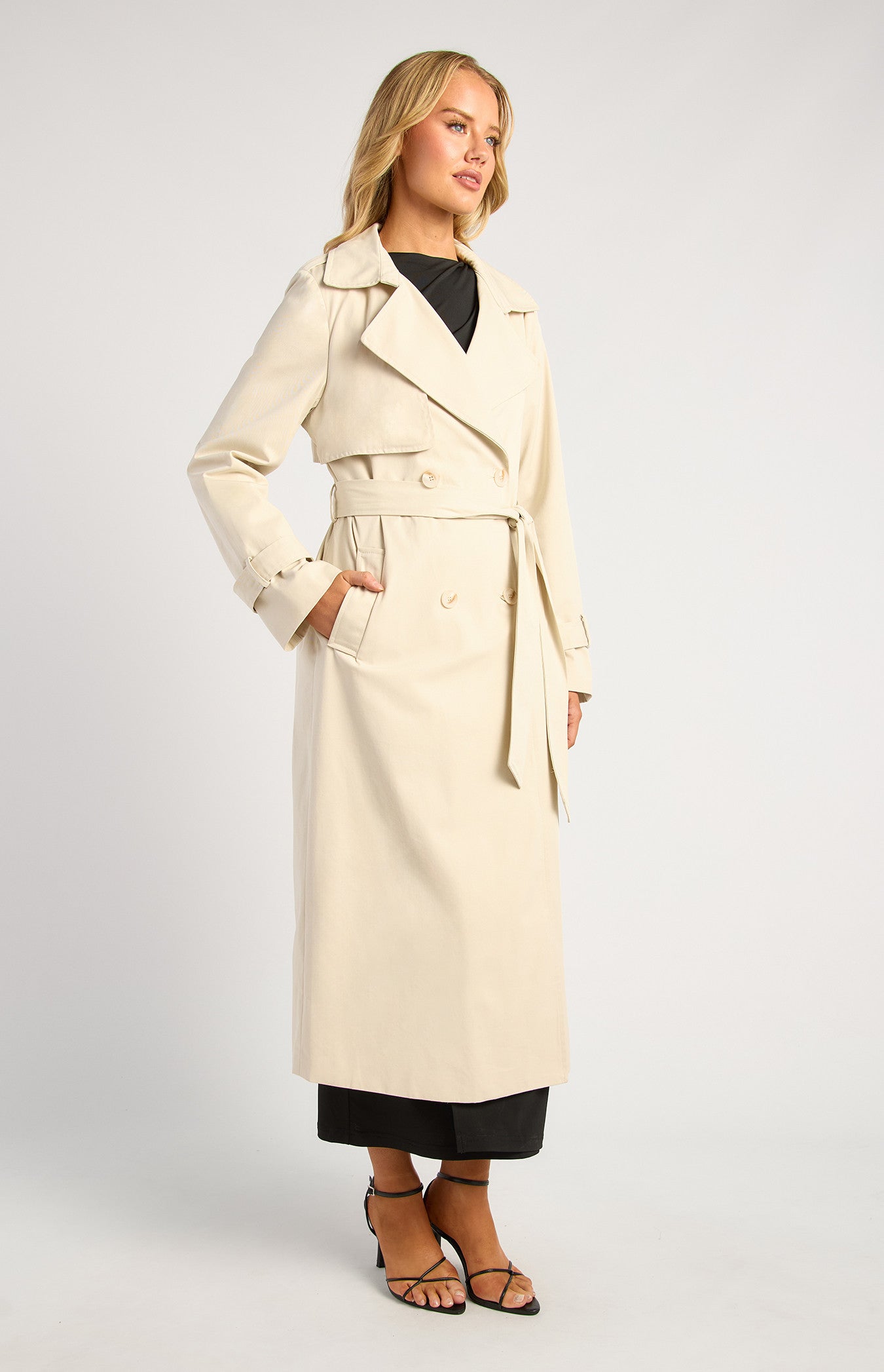 Style State Long Lined Collared Trench Coat