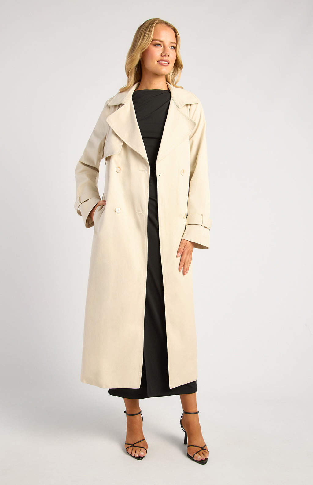 Style State Long Lined Collared Trench Coat
