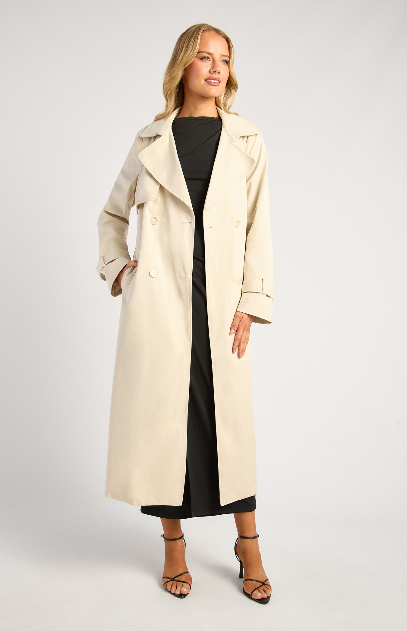 Style State Long Lined Collared Trench Coat