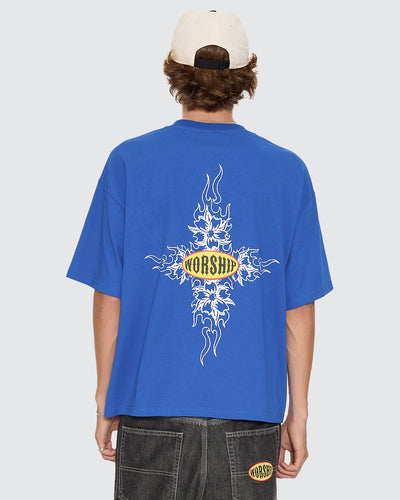 Worship Tropical Heat Box Crop Tee