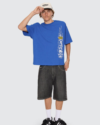 Worship Tropical Heat Box Crop Tee