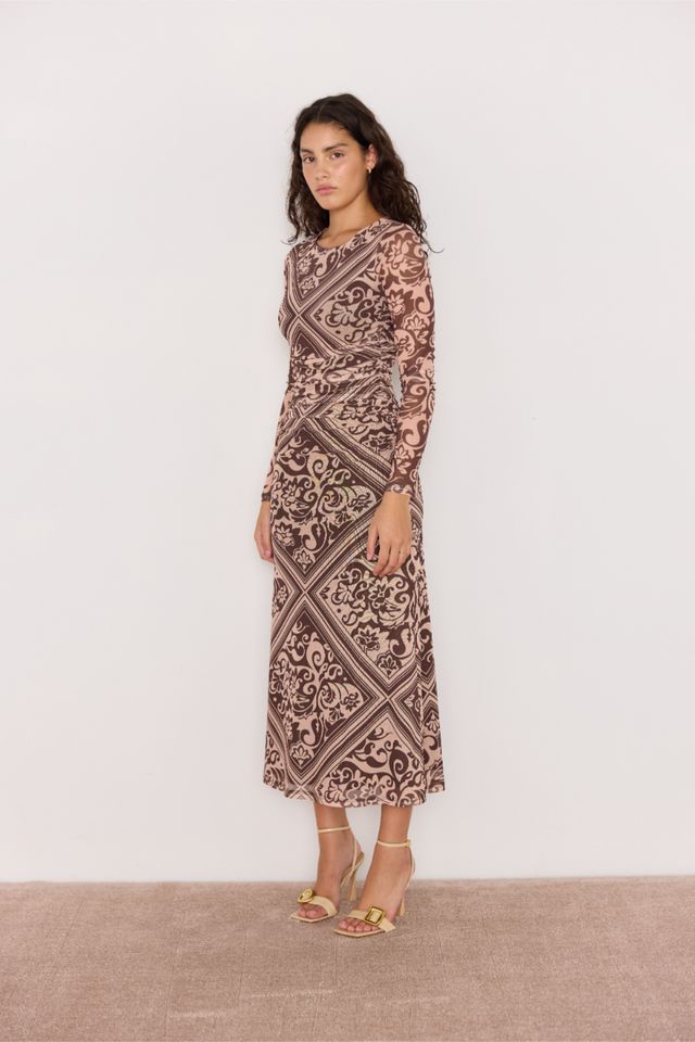 Minkpink Lumi Mesh Midi Dress