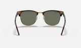 Ray-Ban Clubmaster Red Havana W/ G-15 Green Sunglasses