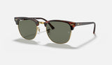 Ray-Ban Clubmaster Red Havana W/ G-15 Green Sunglasses