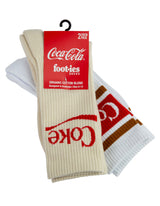 Foot-ies Coke Ribbon Sneaker 2 Pack Socks