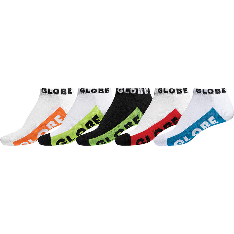 Globe Multi Brights Ankle 5 Pack Socks