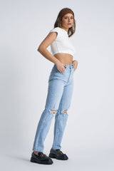 Abrand A 94 High Straight Gina Rip Jeans